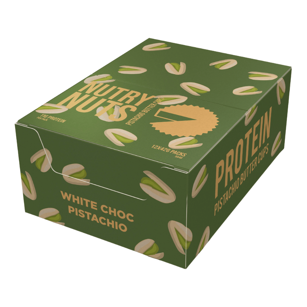 White Chocolate Pistachio Nutry Nuts Protein Nut Cups - 12 Pack 