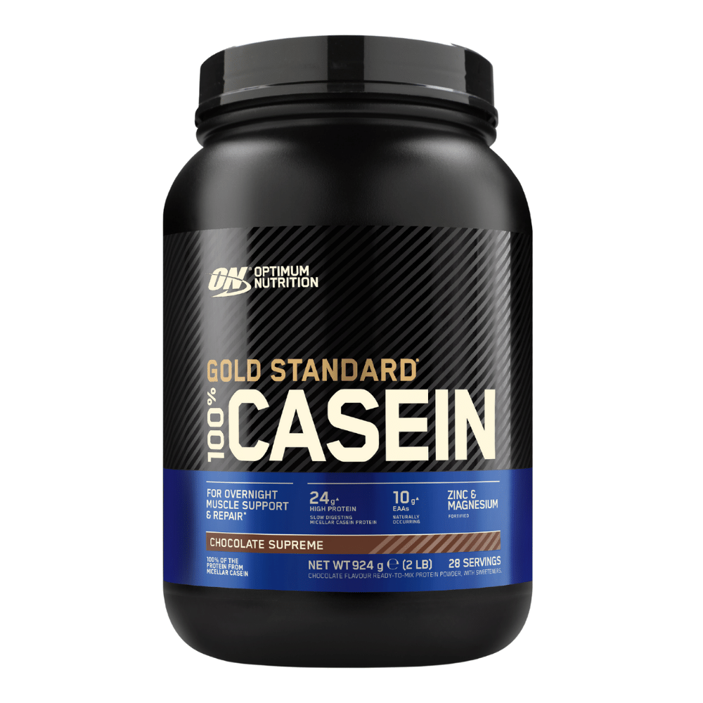 Chocolate Supreme Gold Standard 100% Casein Protein Powder by Optimum Nutrition - 924g Tubs