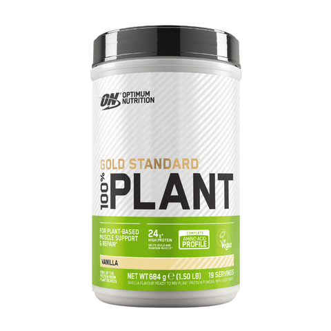 GOLD STANDARD 100% PLANT PROTEIN– Creamy Vanilla (1.63 lbs./20 Servings) by Optimum  Nutrition at the Vitamin Shoppe