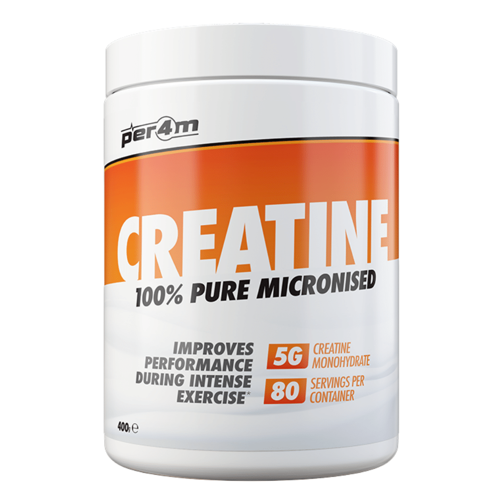 PER4M Creatine 100% Micronised Monohydrate - 400g (80 Servings)
