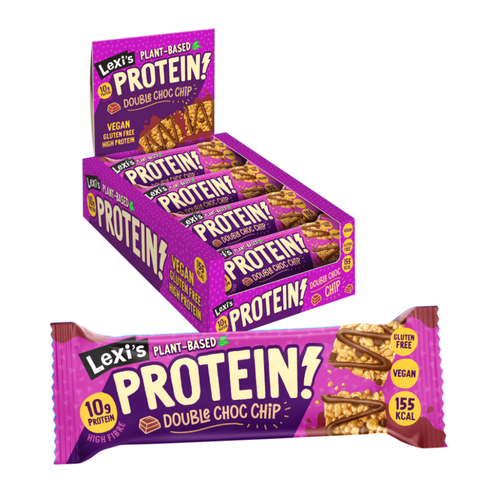 Lexi's Protein Bars - Pack of 12 Double Chocolate Chip Flavour - 12x40g