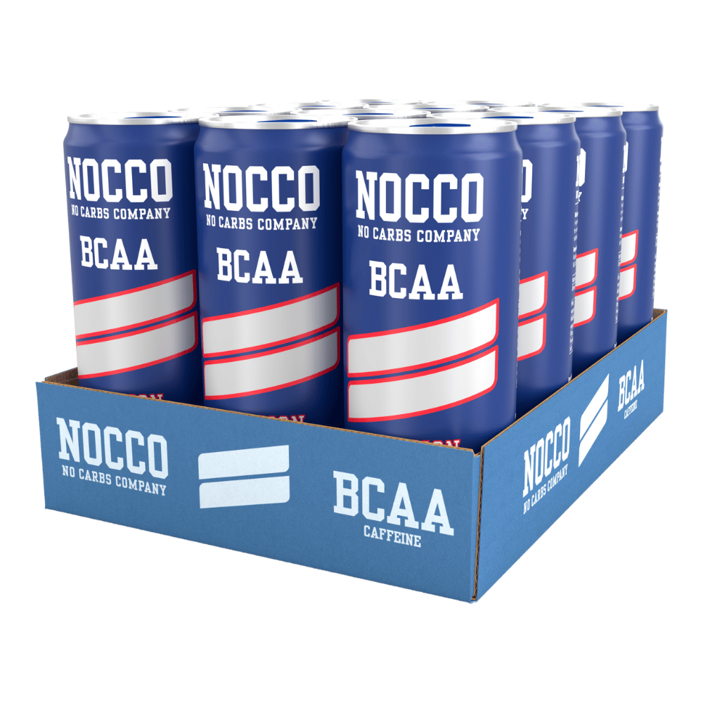 NOCCO Passion BCAA Energy Drinks (No Carbs Company) - 12x330ml Packs - Protein Package UK