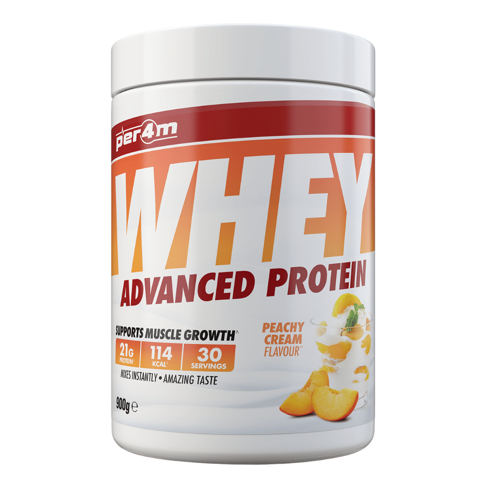 Peachy Cream Flavoured PER4M Advanced Whey Protein Powder (30 Servings)