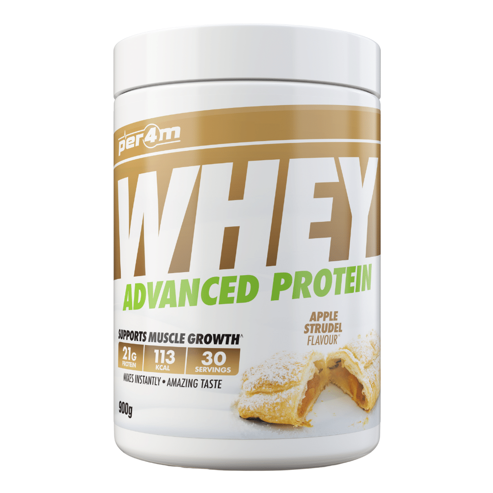 Apple Strudle PER4M Nutrition Advanced Whey Protein Powder - 900g Tubs