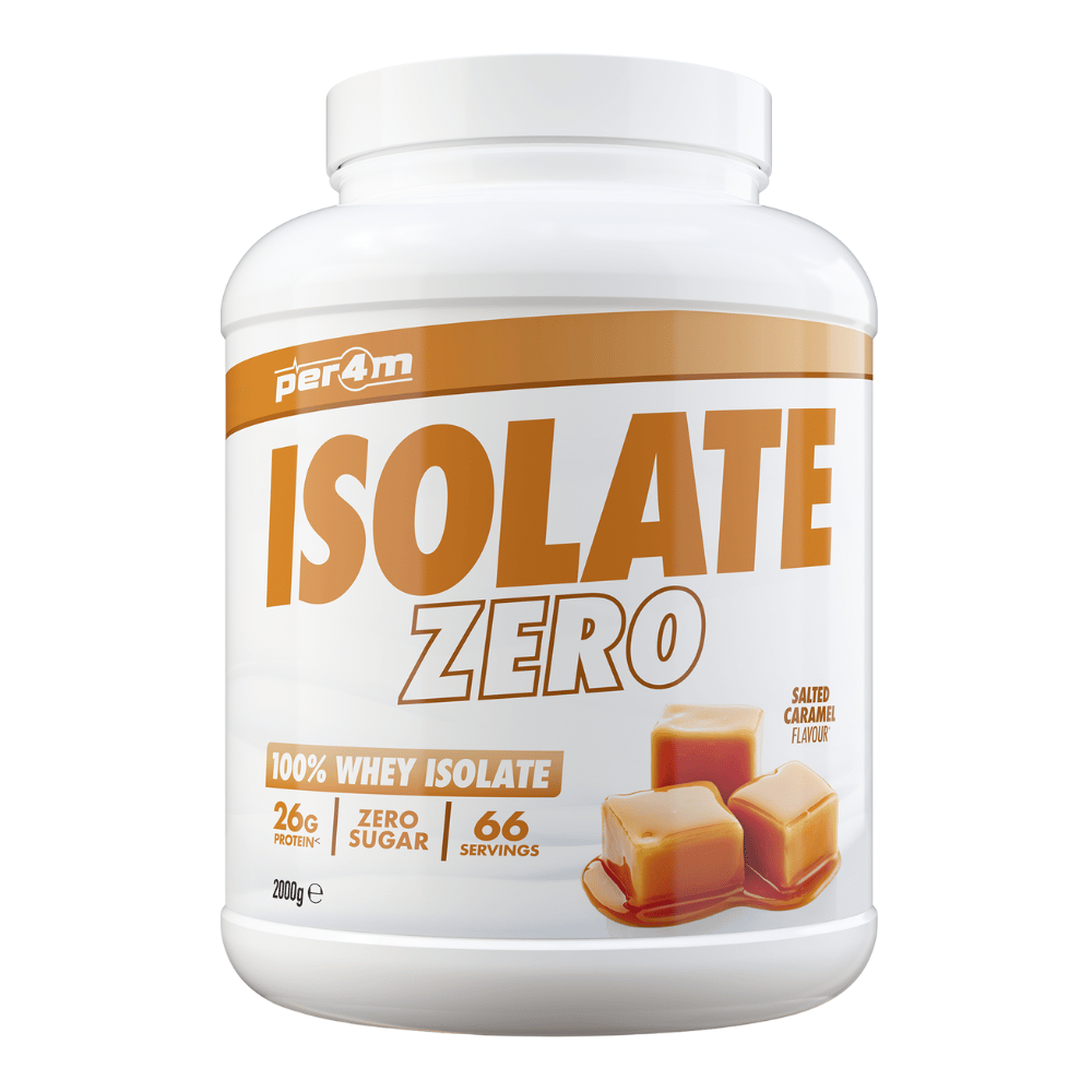 PER4M Isolate Salted Caramel Flavour - 2kg Powder (66 Serving Tub)