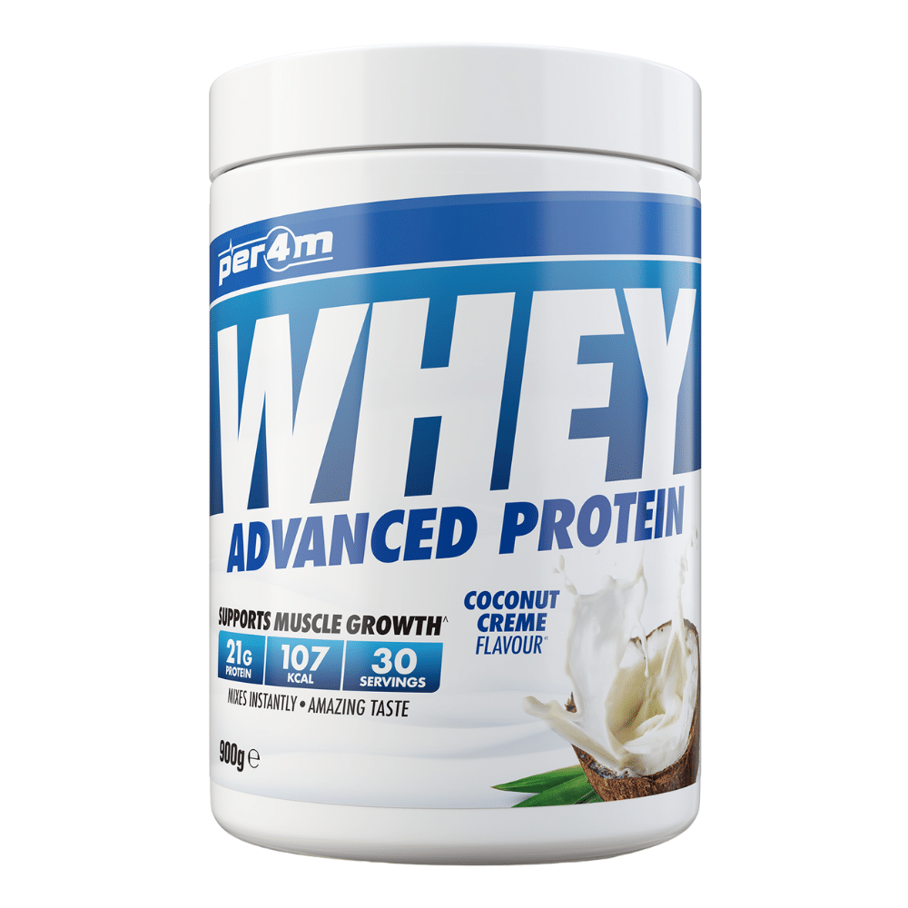 PER4M Coconut Creme Muscle Growth Supporting Whey Protein Powder