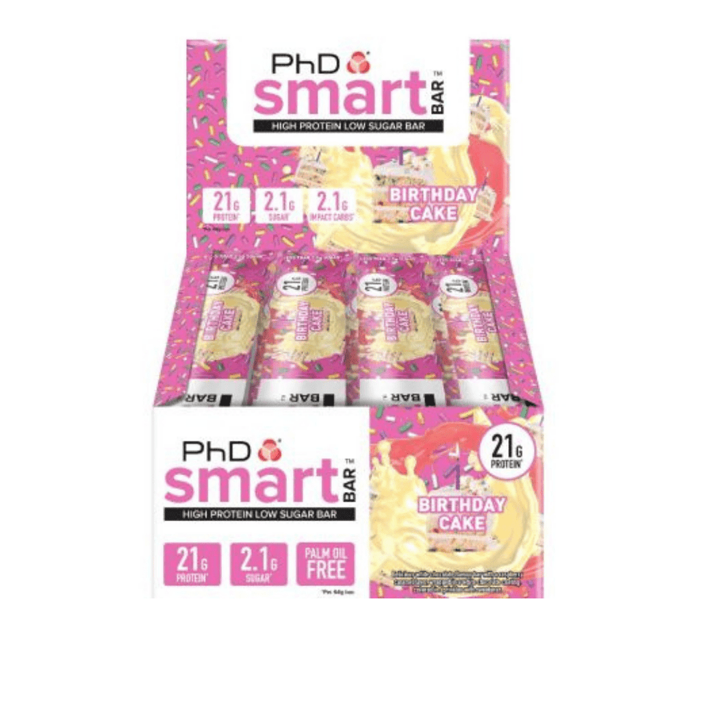 PhD Nutrition SMART Protein Bar Birthday Cake - Protein Package