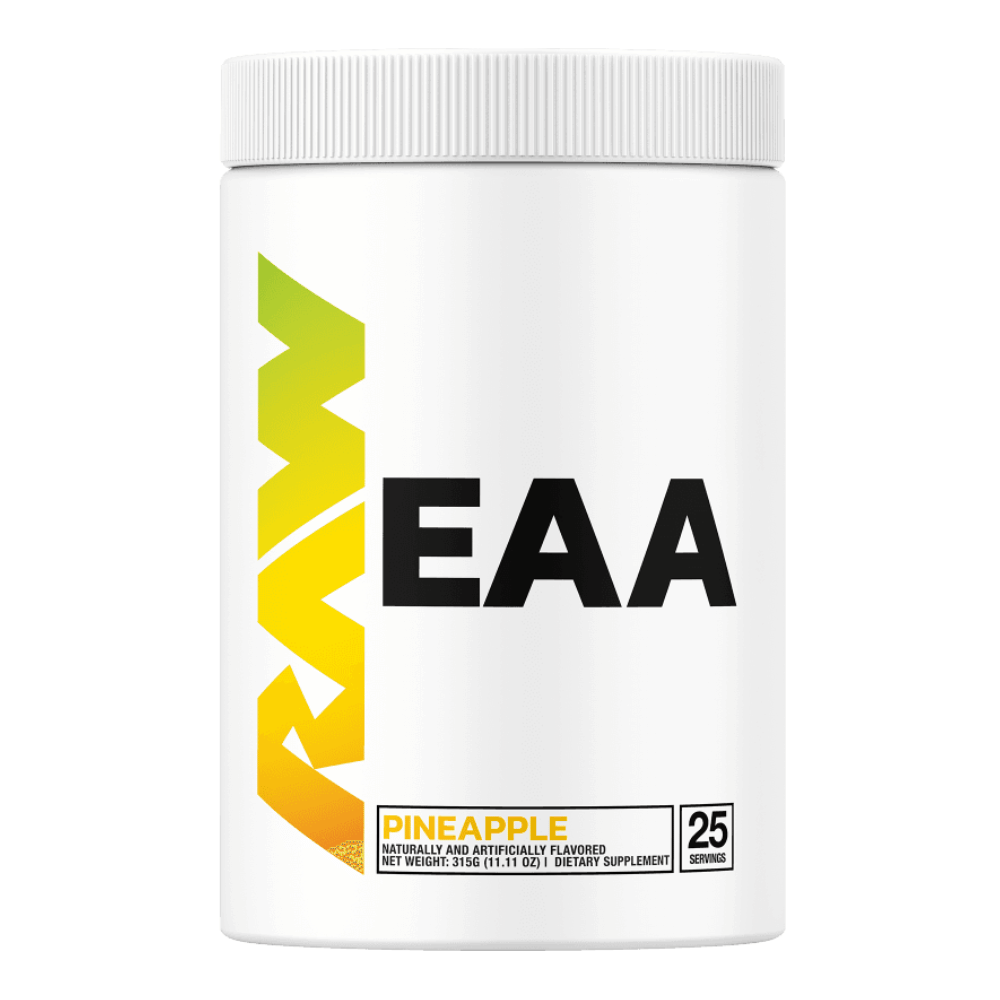 RAW Pineapple EAA Amino Acid Supplement - RAW Nutrition EAA Powder - 25 Servings