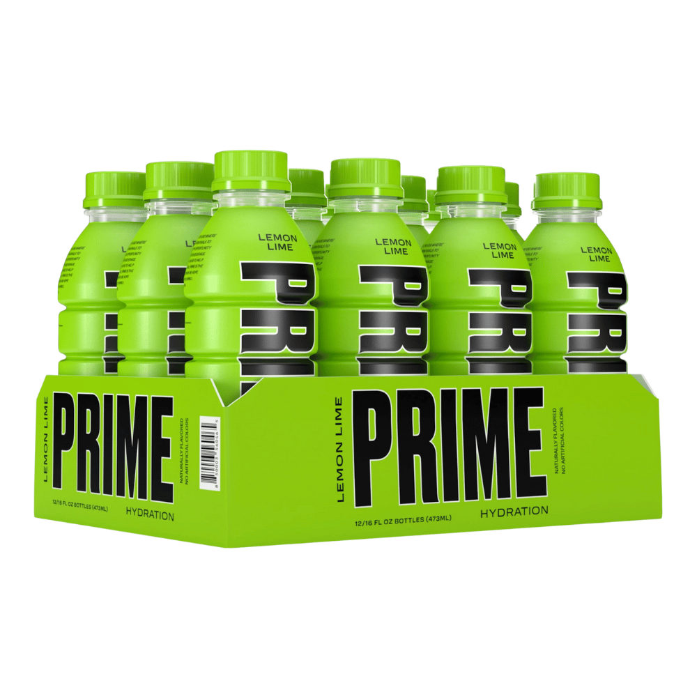 Prime Hydration Drinks - Lemon and Lime Flavour - 12 Pack Cases UK