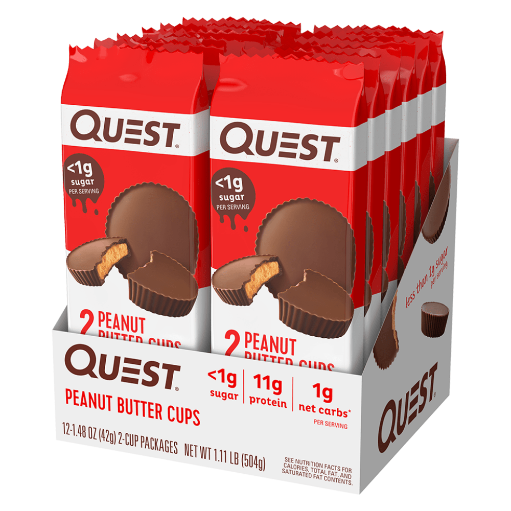 Low Sugar Protein Peanut Butter Cups by Quest Nutrition USA x10 Cups (504g) - Protein Package UK