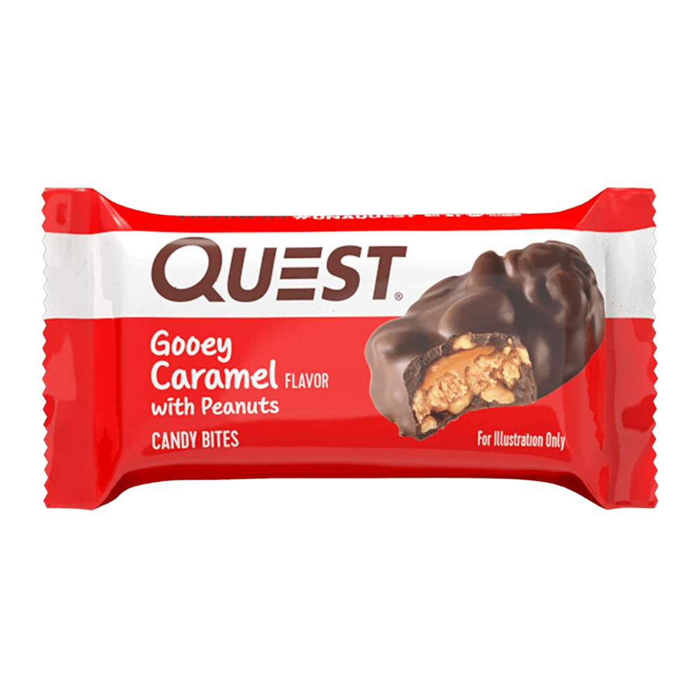 Quest Nutrition Gooey Caramel Flavoured Candy Protein Bites - Single 21-Gram Packets