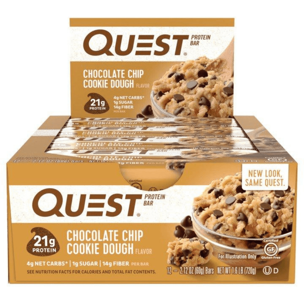 Quest Nutrition Protein Bar Chocolate Chip Cookie Dough - Protein Package