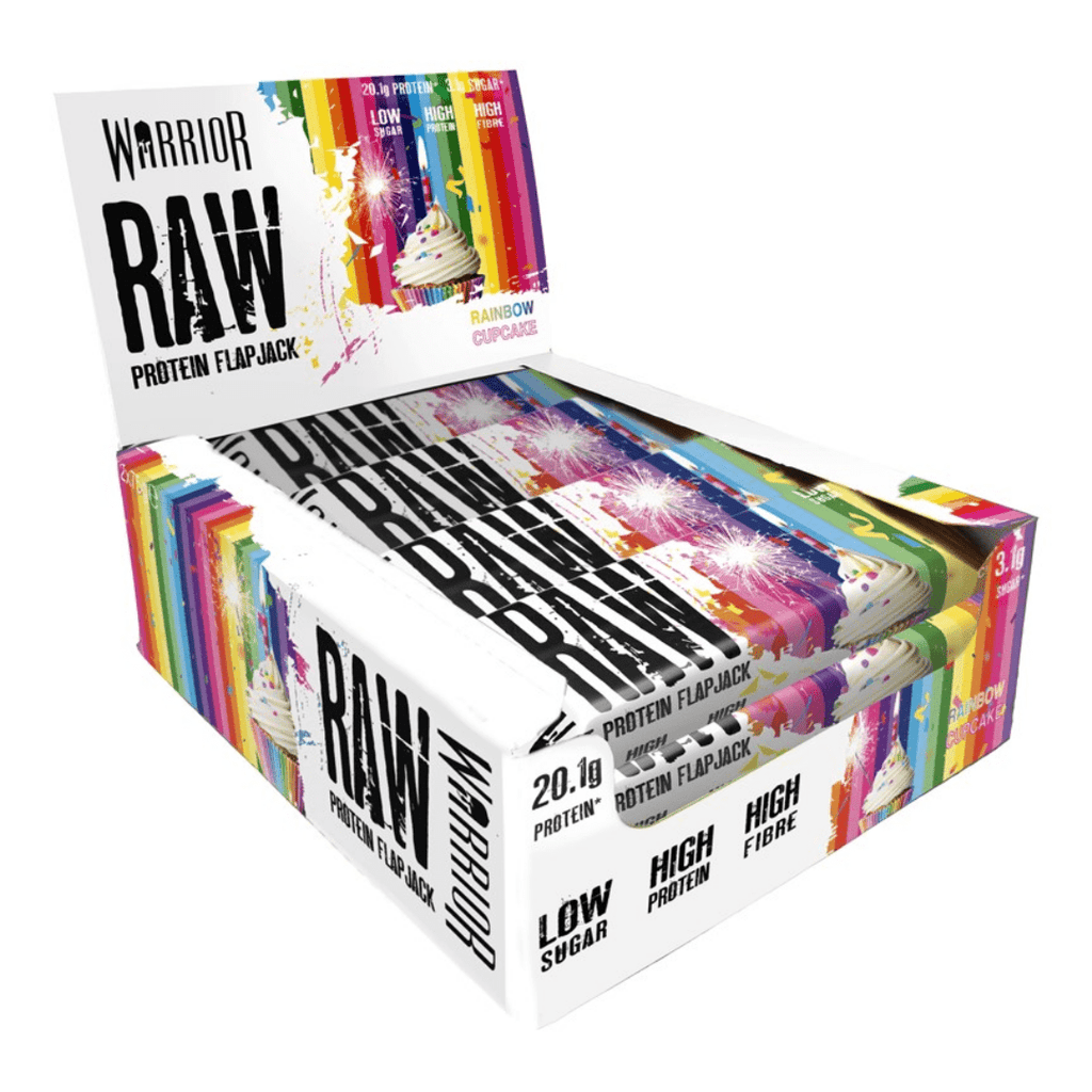 Warrior Raw Protein Flapjack Rainbow Cupcake, Protein Flapjacks, Warrior, Protein Package Protein Package Pick and Mix Protein UK