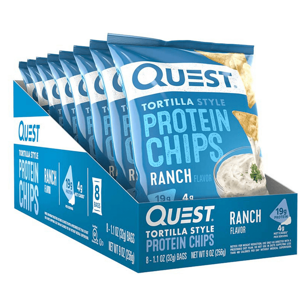 Quest Nutrition USA Protein Tortilla Chips Ranch, Protein Crisps, Quest Nutrition, Protein Package Protein Package Pick and Mix Protein UK