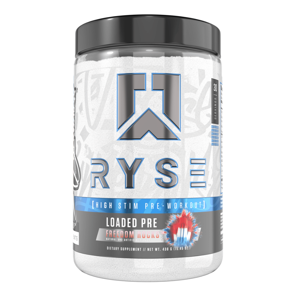 Freedom Rocks - RYSE Supplements - High Stim Loaded Pre Workout 