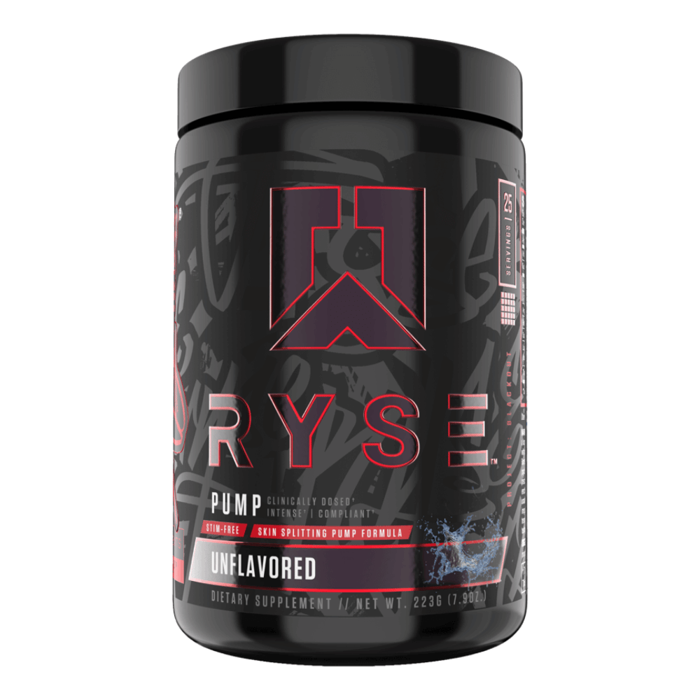 RYSE Pump Unflavoured Pre-Workout (25 Servings) - Protein Package UK