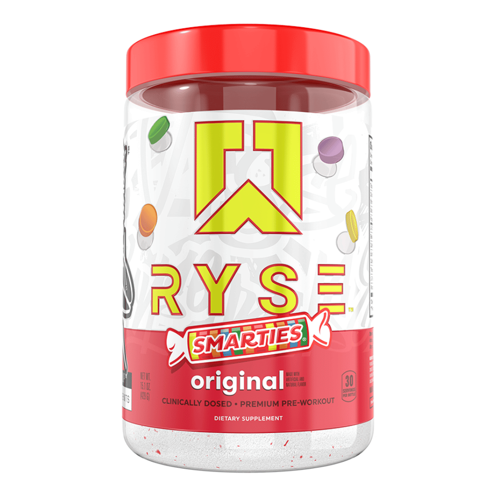 RYSE Supplements x Smarties Loaded Pre-Workout UK - 30 Serving Tubs