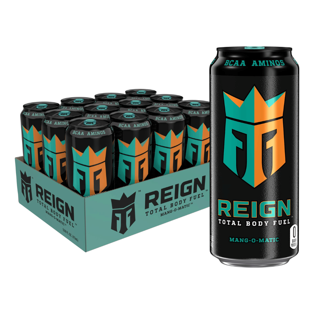 Reign Mango Energy Drinks (Mang-O-Matic Flavour) - Total Body Fuel UK - Protein Package