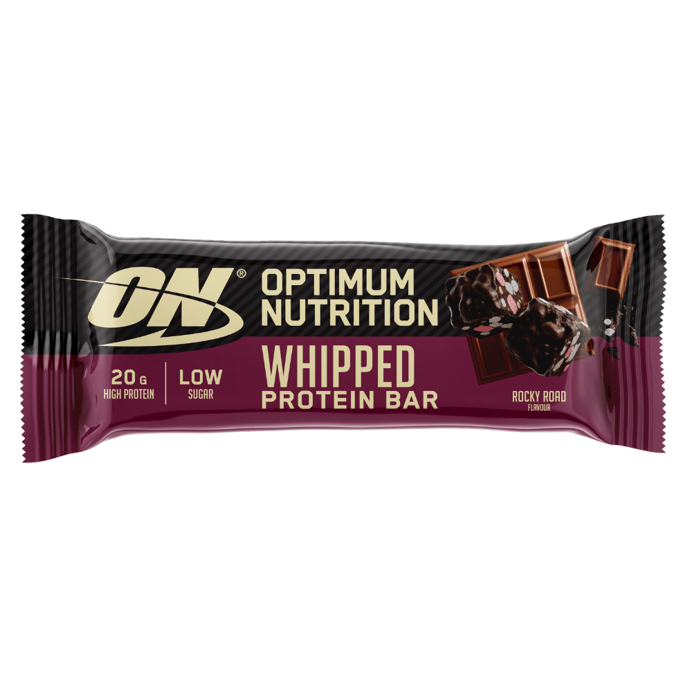 Rocky Road Marshmallow Whipped Optimum Nutrition Single Bars - 60-grams - Low Sugar