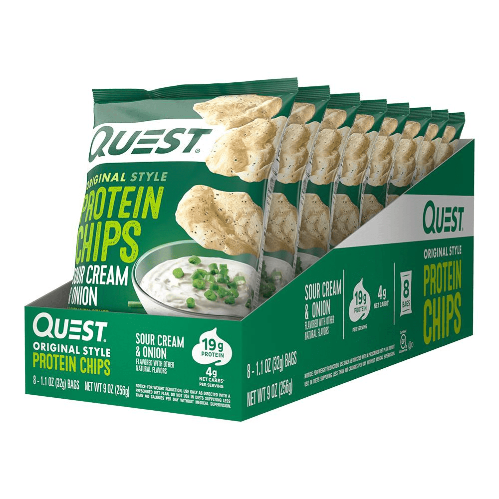 Boxes of x8 Quest Nutrition High Protein Chips/Chips - Low Calorie & Carbs