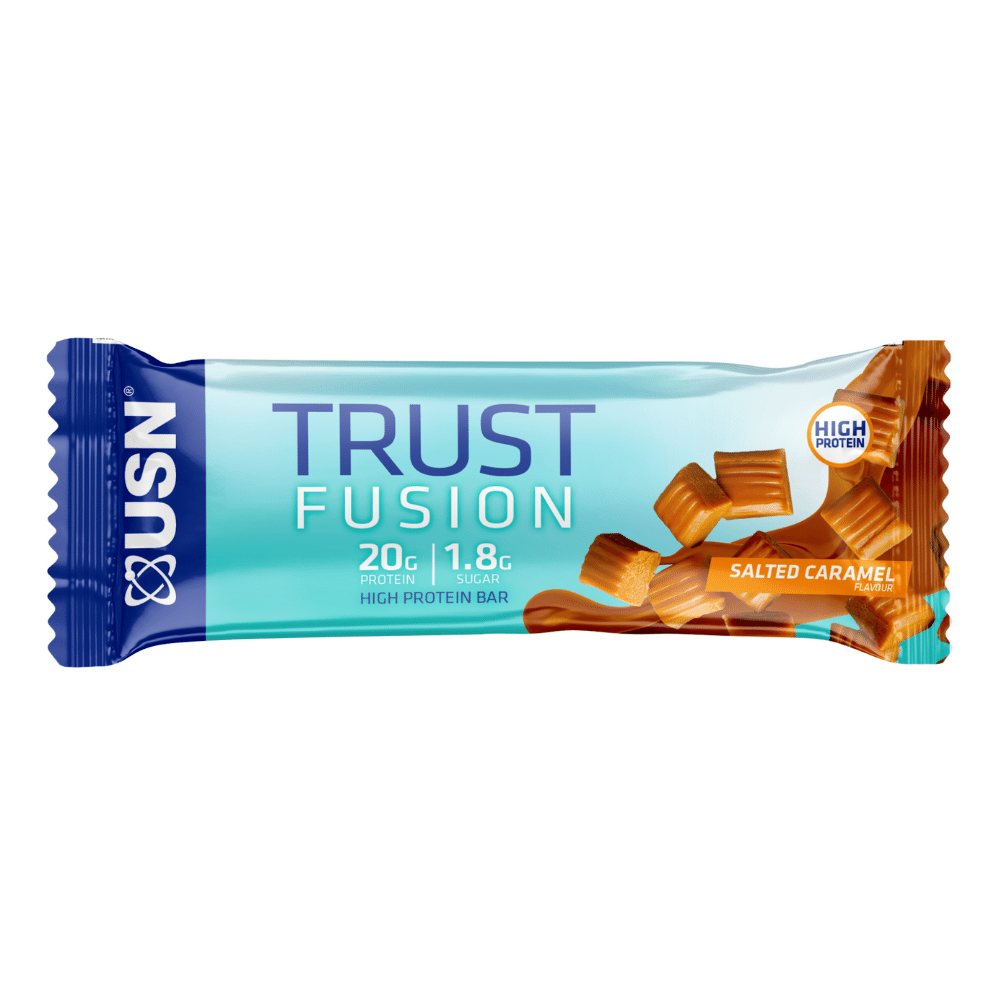 USN Trust Fusion Salted Caramel Protein Bars - Single 55g Bars