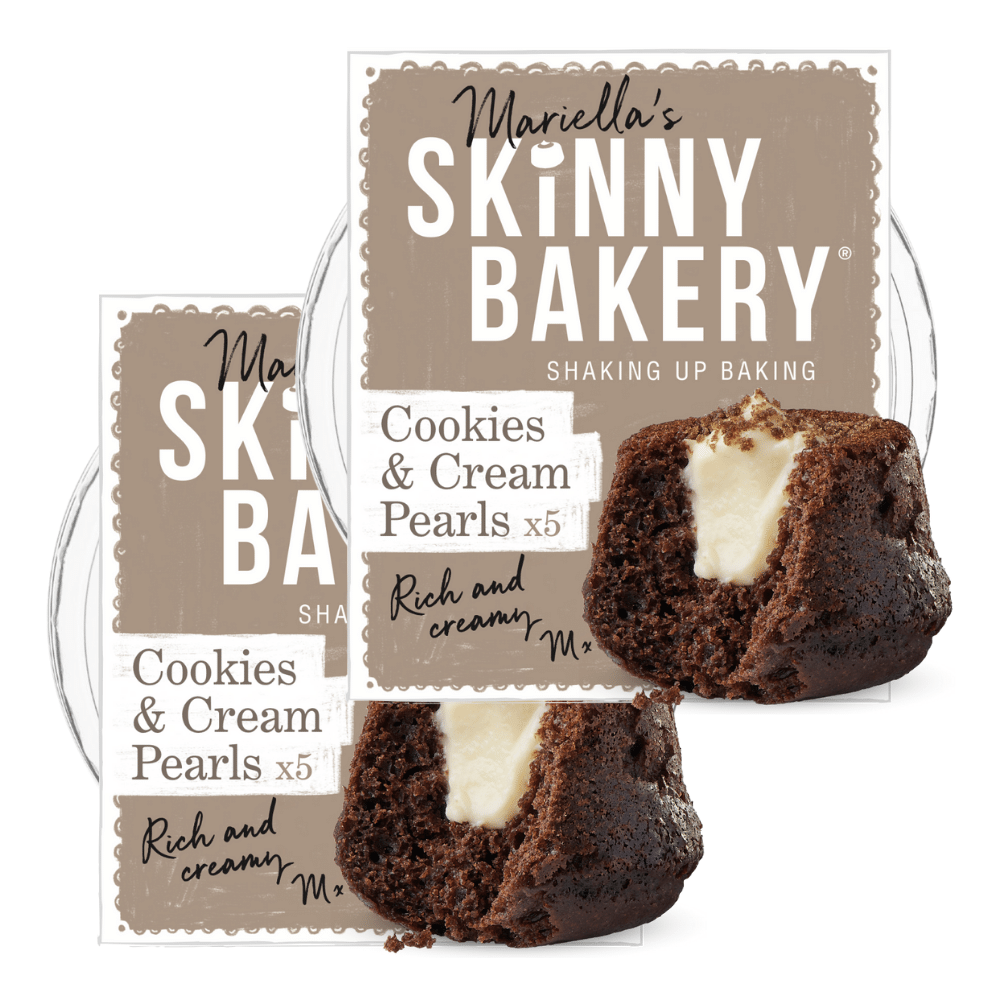Skinny Bakery Cookies and Cream Low-Calorie Pearl Cakes - Protein Package