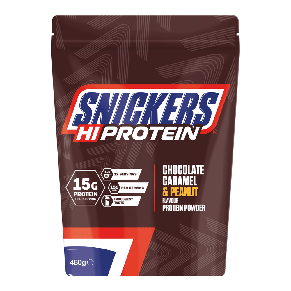 Snickers Protein Powder - Chocolate Caramel and Peanut Flavour - 480g Bags