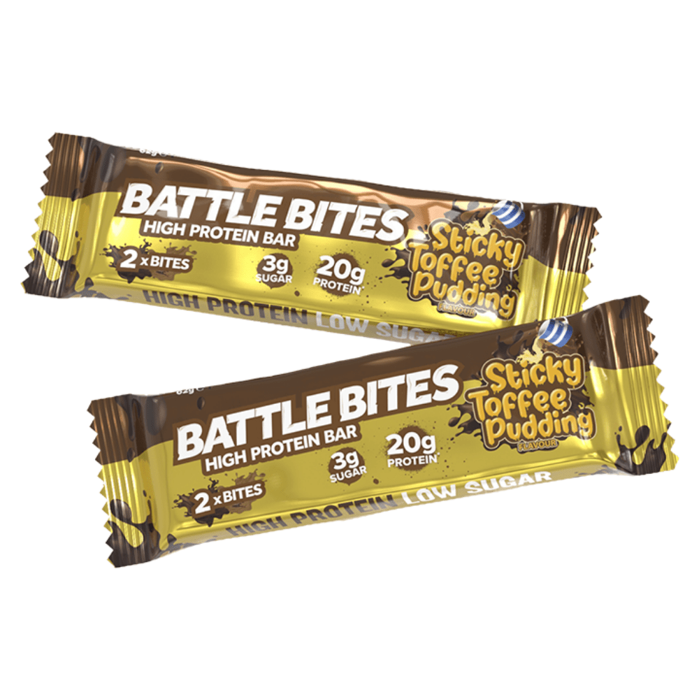 3D Double Packs of Sticky Toffee Inspired Low Sugar Protein Bars