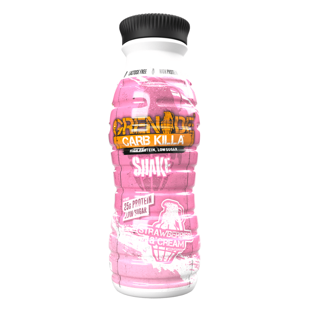 Grenade Strawberry Cream Low Carb Protein Shakes - Single 330ml RTD Bottle - Pick and Mix Grenade