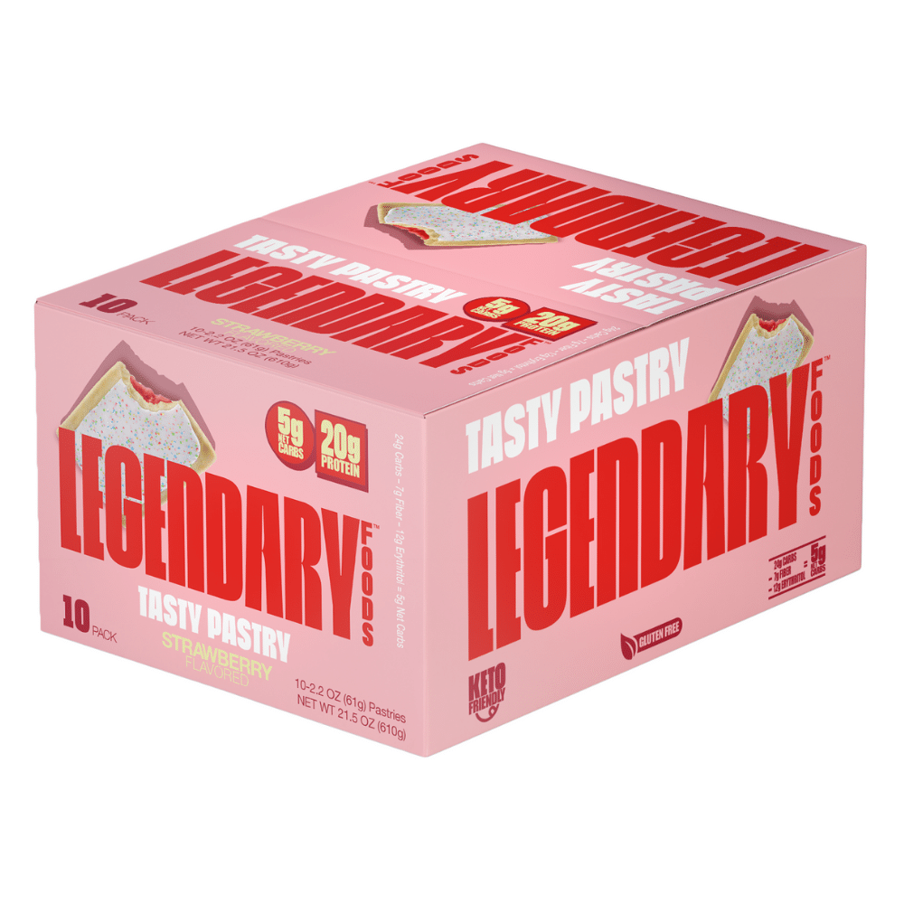 Legendary Foods UK - Strawberry Flavour - Protein Tasty Pastry 10 Packs