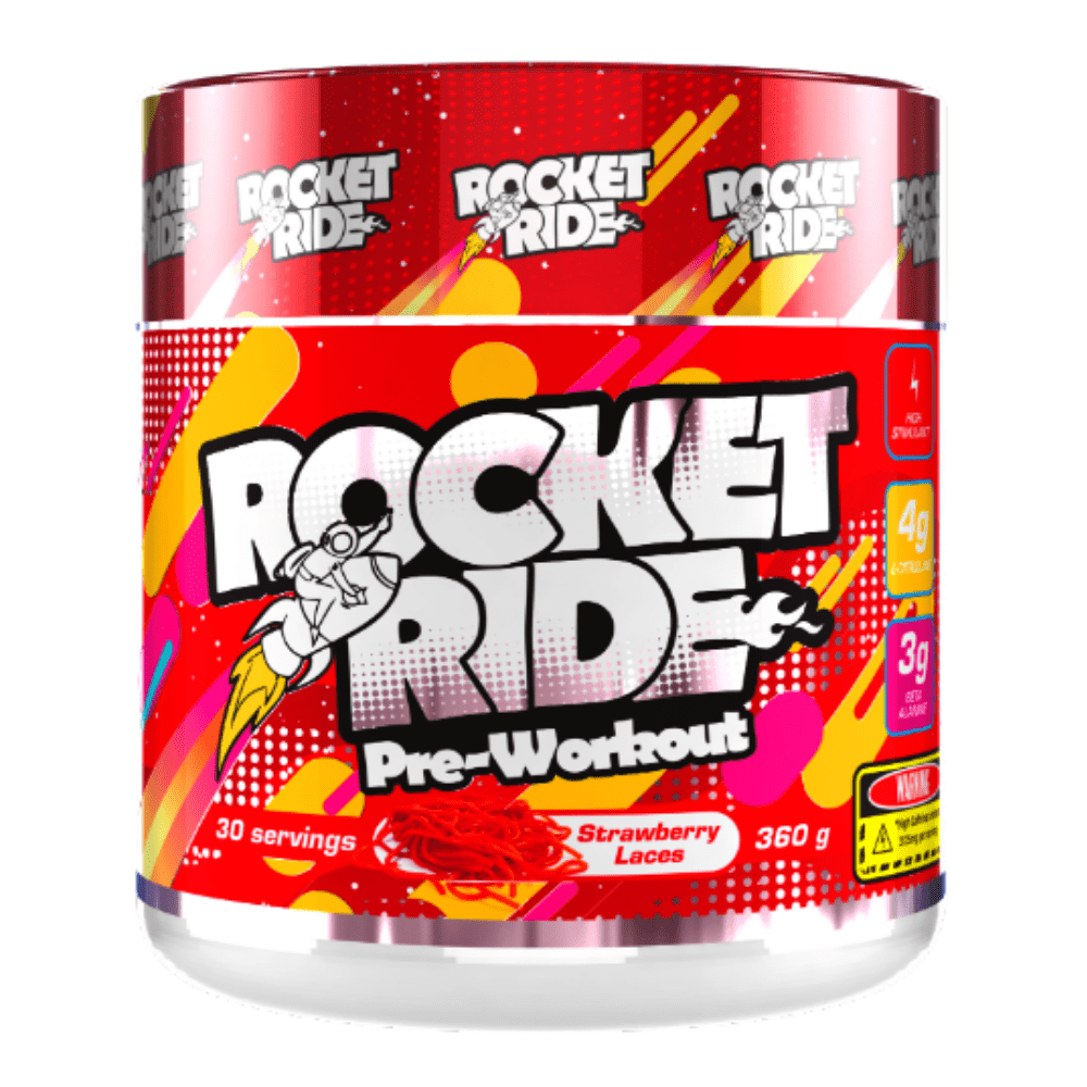 Strawberry Laces flavoured NEW Cheap Rocket Ride Energy Boosting Pre-Workout - 360g