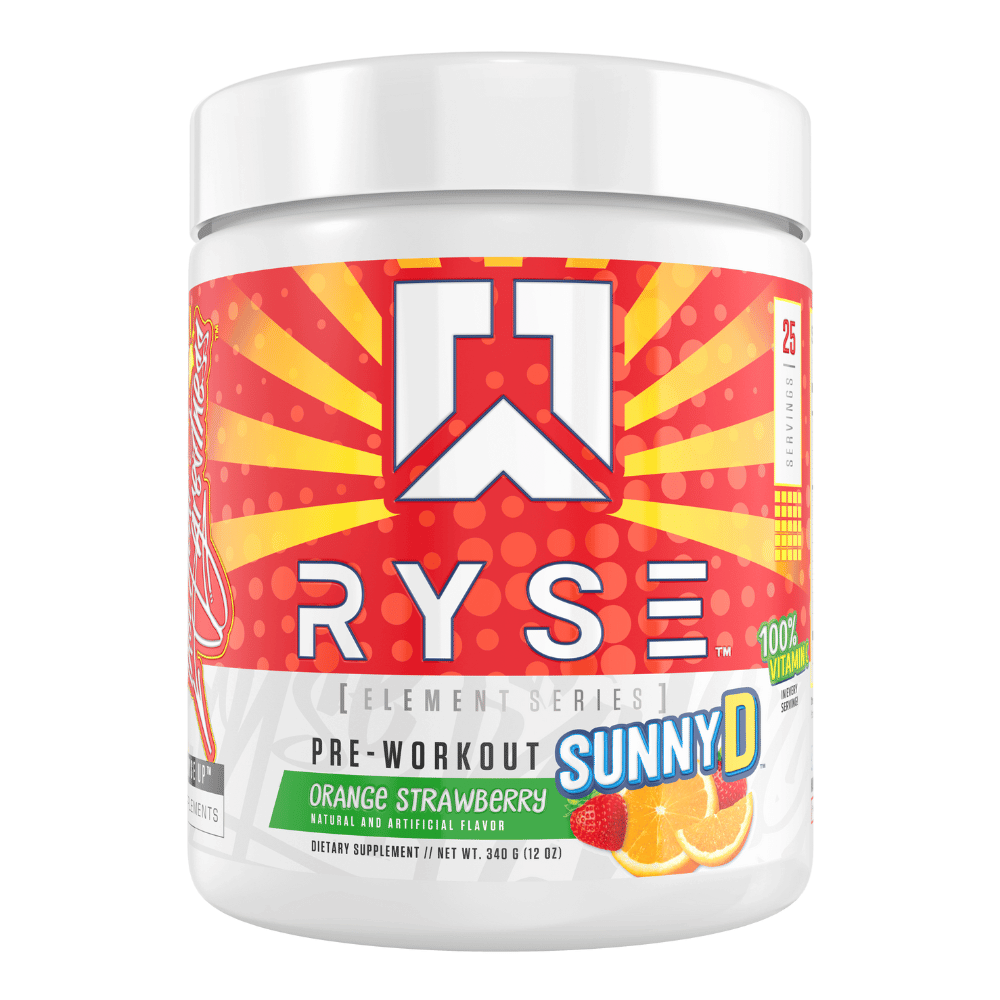 RYSE Sunny D Orange Strawberry Pre-Workout (25 Servings) - Protein Package UK