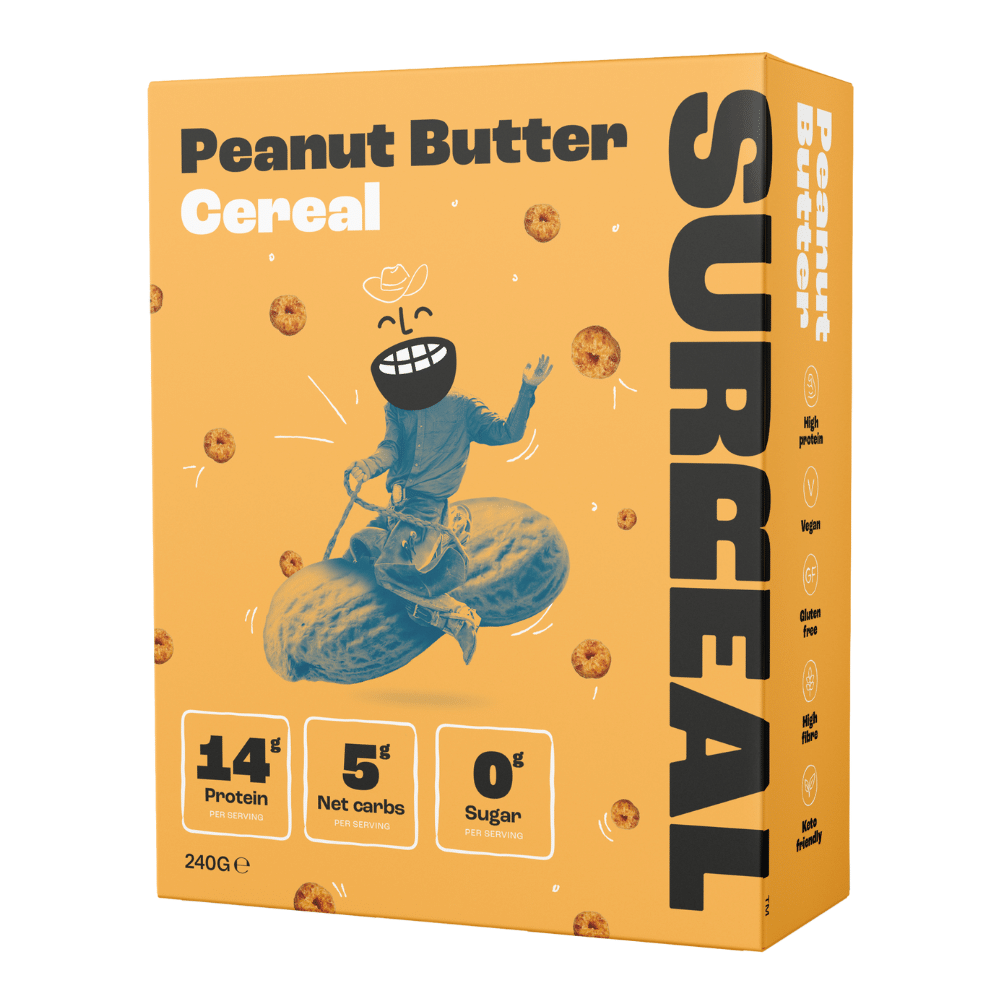 Surreal Protein Cereal UK - Peanut Butter Flavour - 1x240g Boxes
