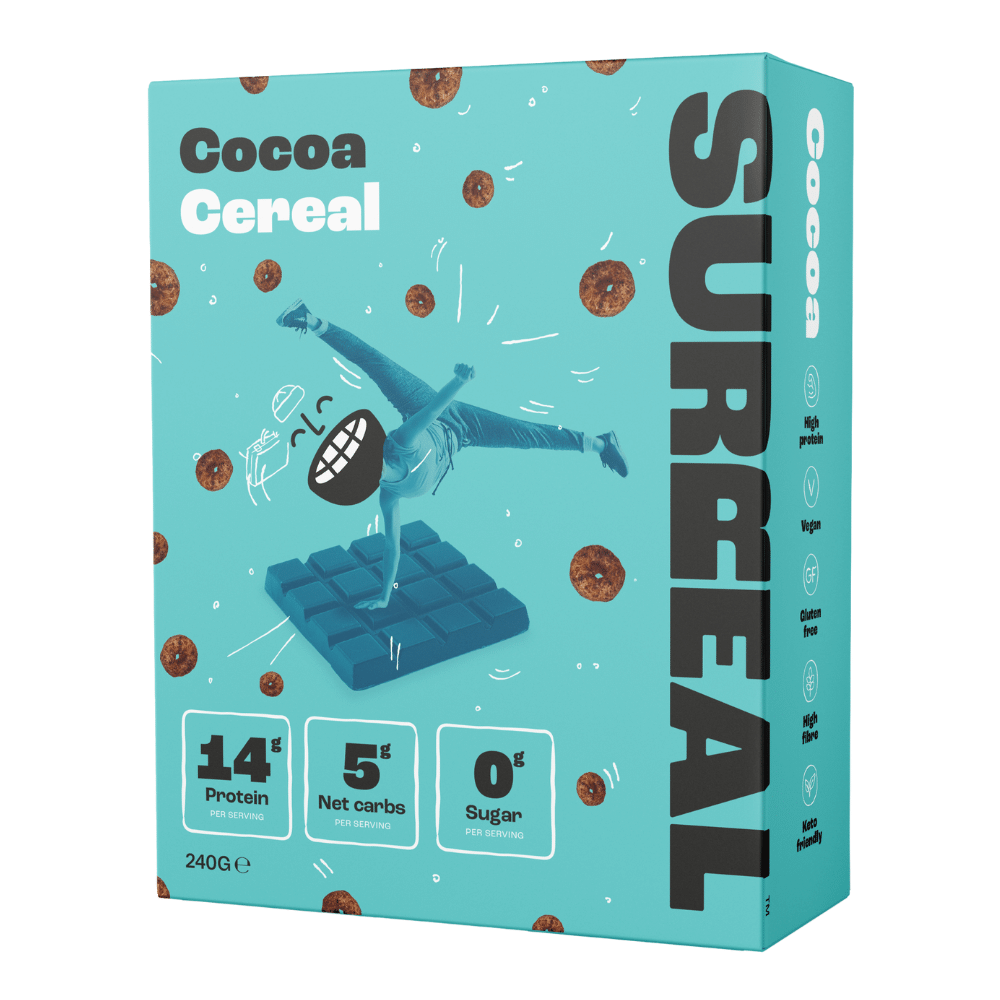 Surreal Protein Cereal Chocolate Cocoa Flavour - 240g Boxes - Protein Package