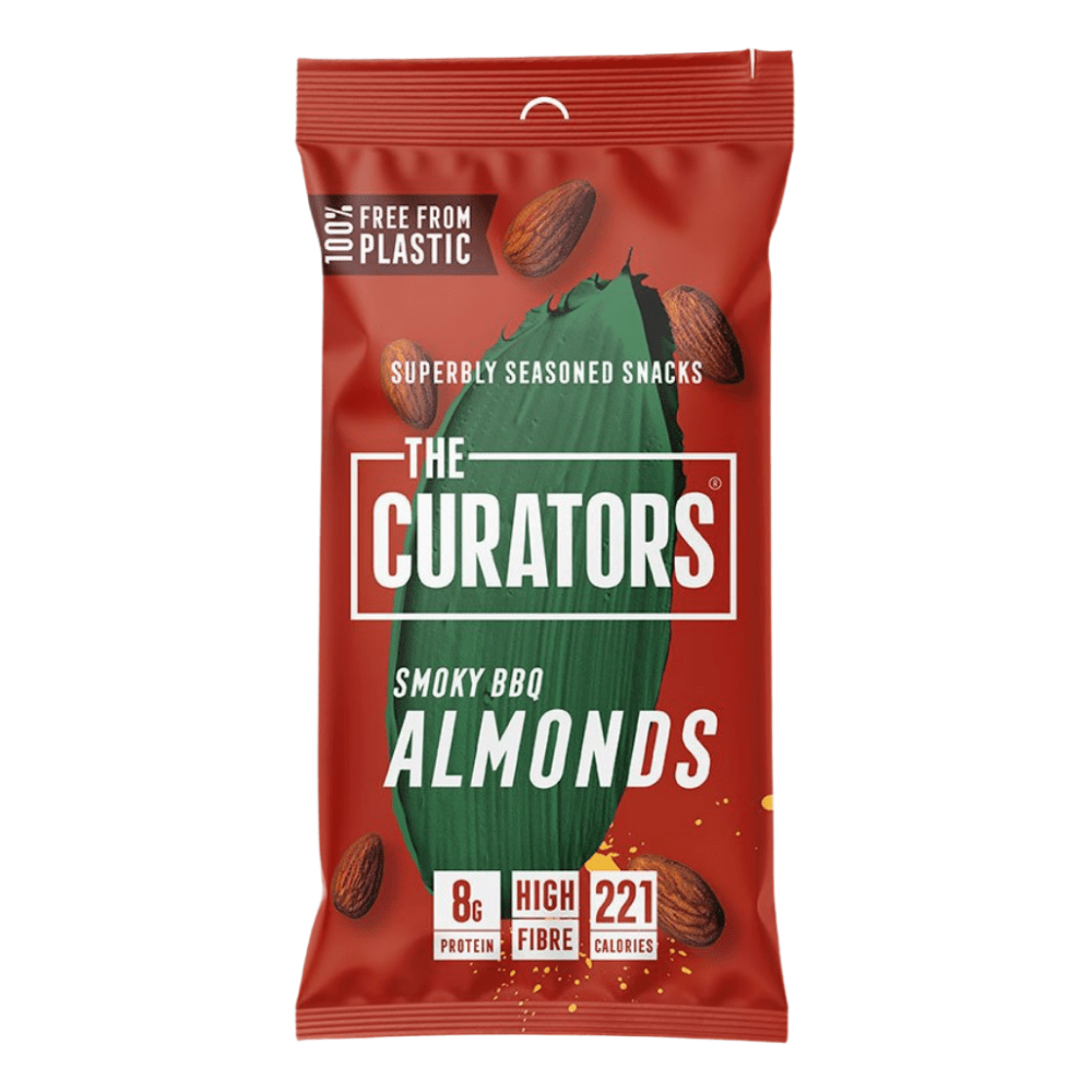 The Curators Smoky BBQ Almonds Packets of 35-Grams - Protein Package