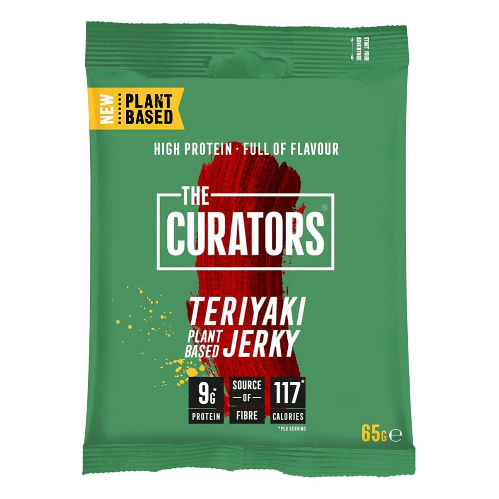 Vegan Jerky by The Curators - Teriyaki Seasoned - 65g Packs