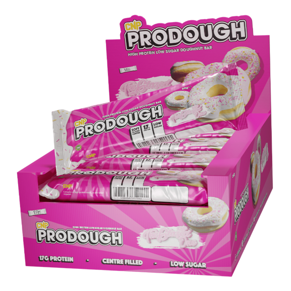 The Glazed One - CNP ProDough Doughnut Protein Bars - 12 Pack Box