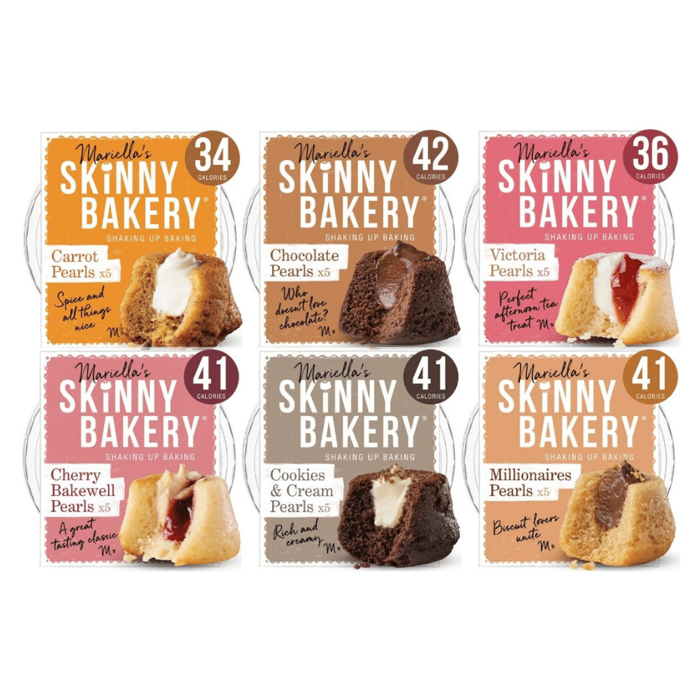 Skinny Bakery Bestseller Selection Boxes Of Low-Calorie Pearl