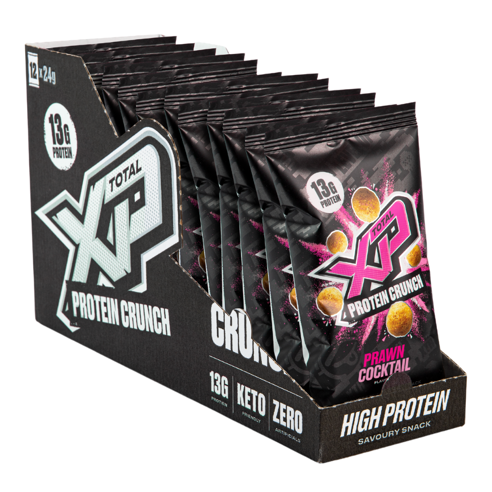 Prawn Cocktail Total XP Protein Crunch Crisps - 12x24g Packs