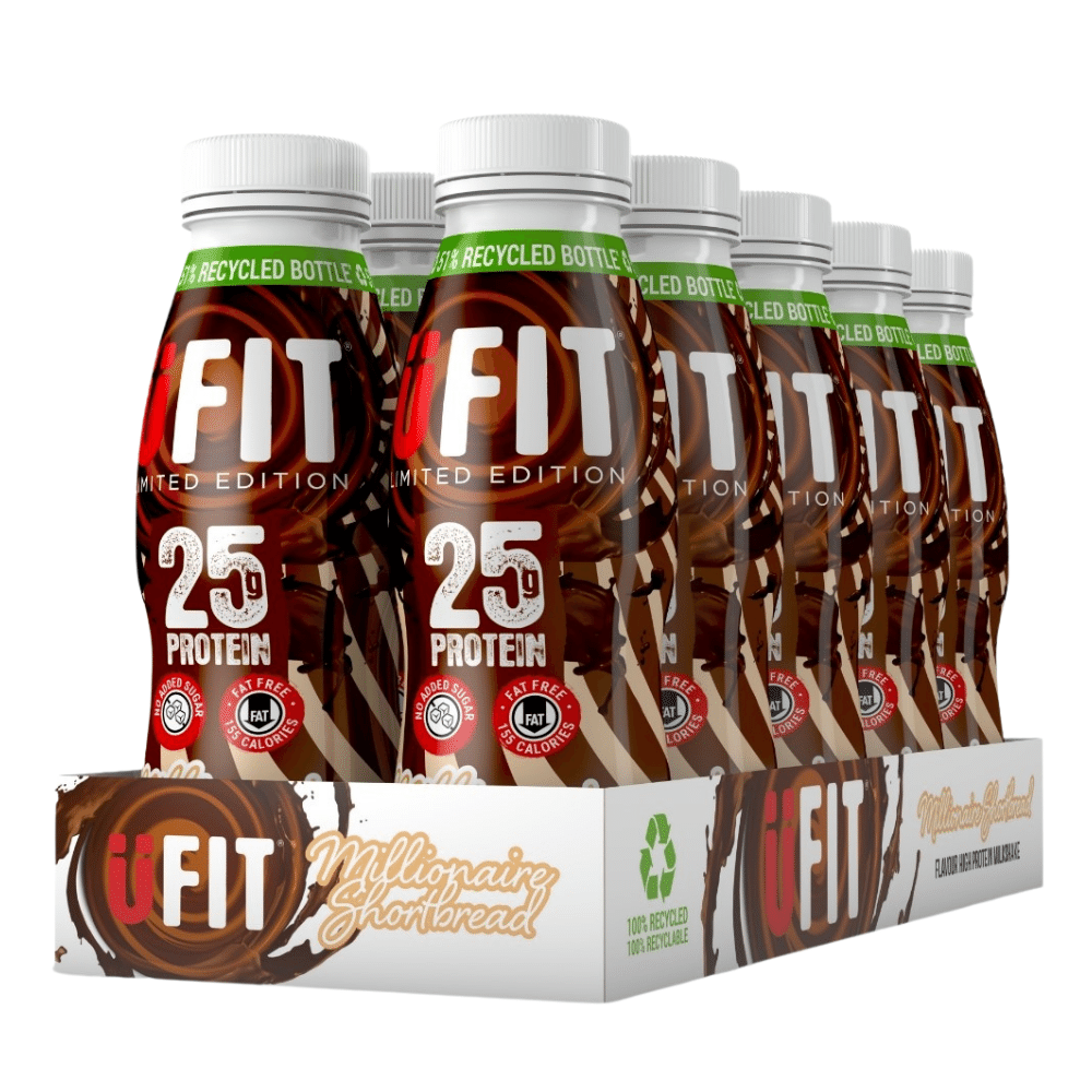 UFIT Millionaires Shortbread Protein Shakes - Limited Edition - With No Added Sugar