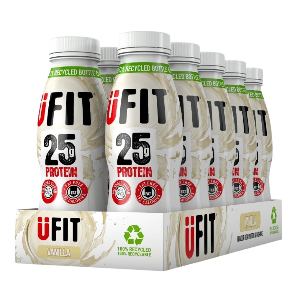 UFIT Vanilla No Added Sugar Protein Shakes - 10x330ml Bottles