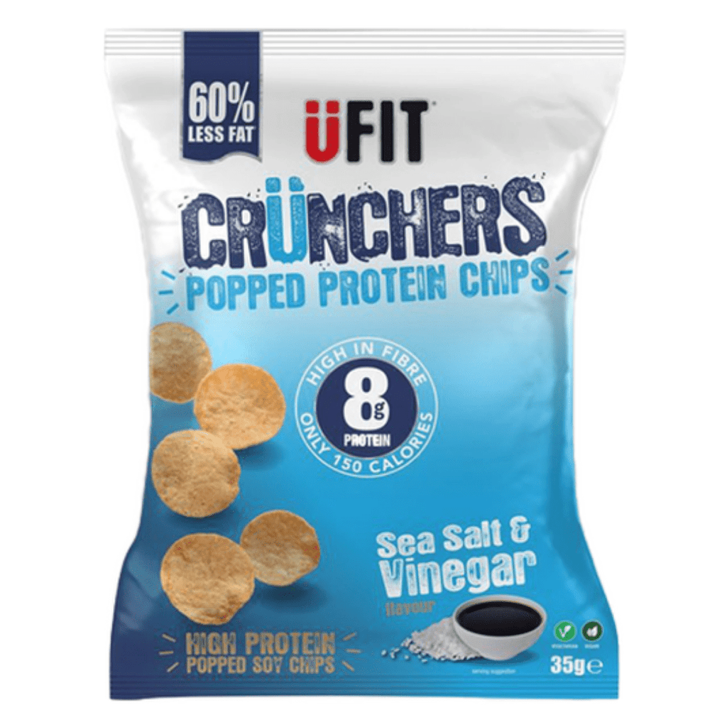 UFIT Crunchers Protein Crisps Sea Salt & Vinegar, Protein Crisps, UFIT, Protein Package Protein Package Pick and Mix Protein UK