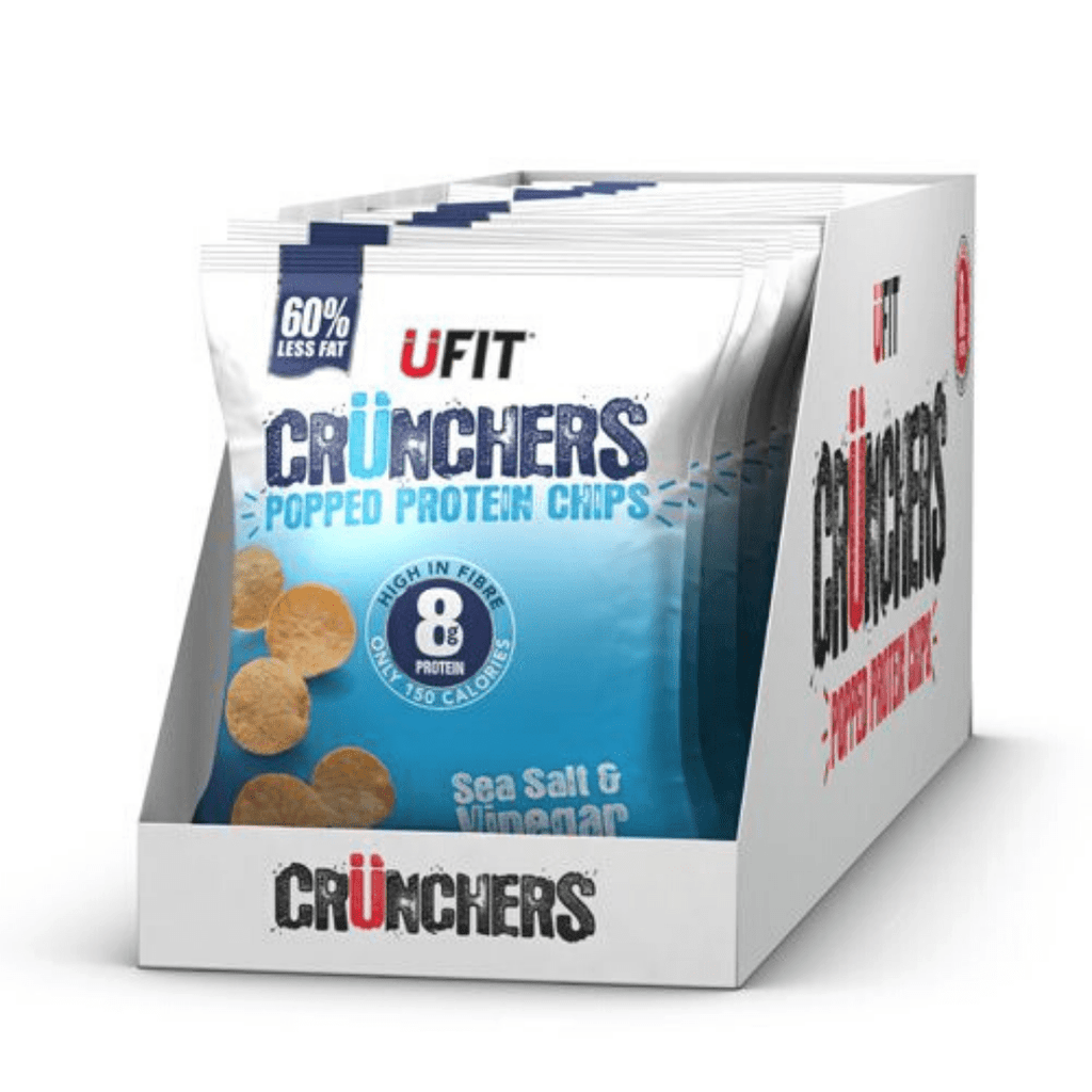 UFIT Crunchers Protein Crisps Sea Salt & Vinegar, Protein Crisps, UFIT, Protein Package Protein Package Pick and Mix Protein UK