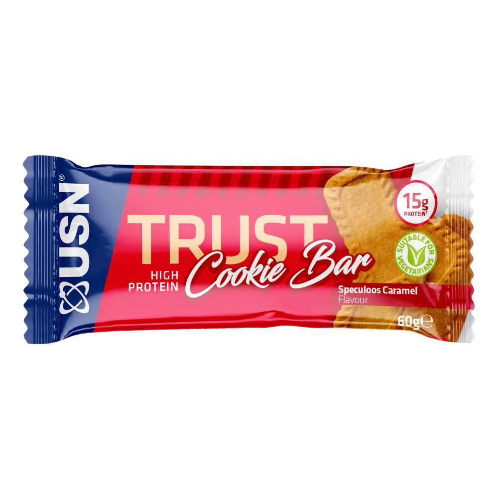 USN Speculoos Caramel Trust High Protein Cookie Bar 60g - Suitable for vegetarians 