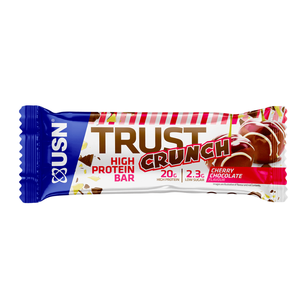 USN Trust Crunch Protein Bar Cherry Chocolate, Protein Bars, USN, Protein Package Protein Package Pick and Mix Protein UK