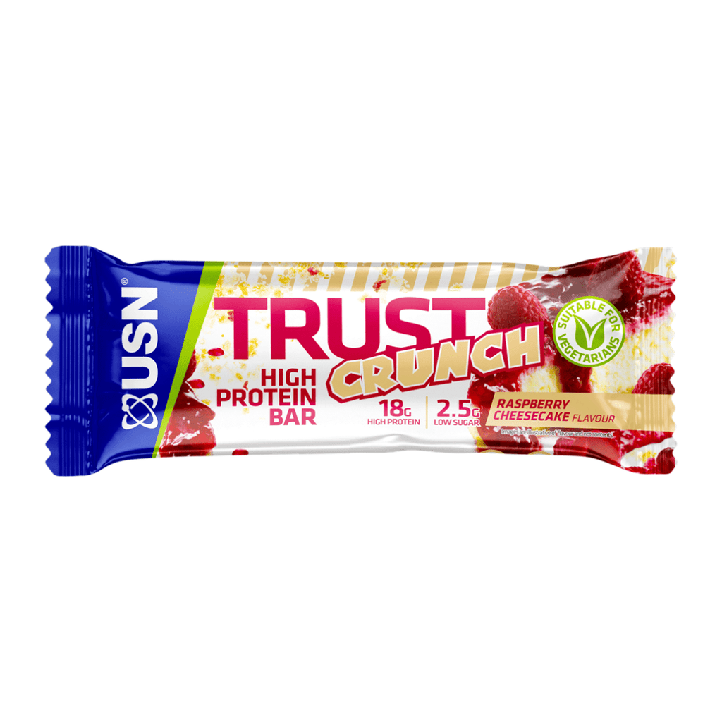 USN Trust Crunch Protein Bar Raspberry Cheesecake, Protein Bars, USN, Protein Package Protein Package Pick and Mix Protein UK