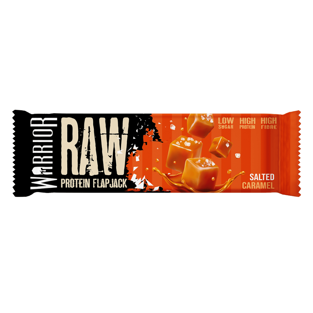Salted Caramel Warrior Supplements Protein Low Sugar Raw Flapjacks - Pick and Mix Protein Flapjacks