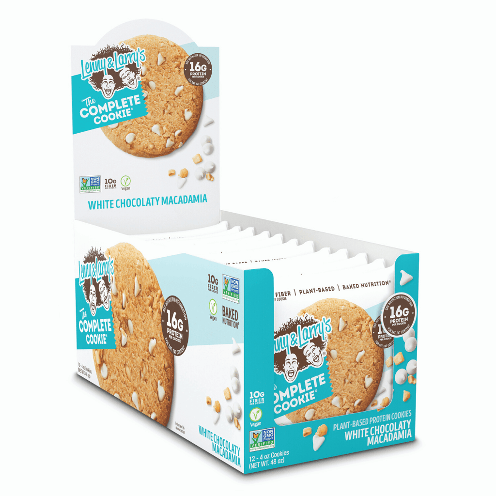 Lenny and Larry's White Chocolate Macadamia Nut Protein Cookies - 12x113g Boxes UK