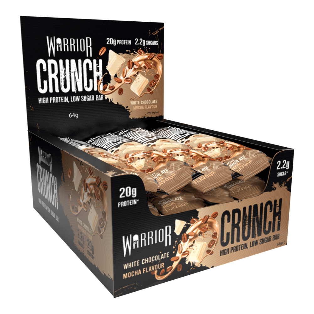 Warrior Supplements - White Chocolate Mocha - Crunch Protein Bars (12x64g)
