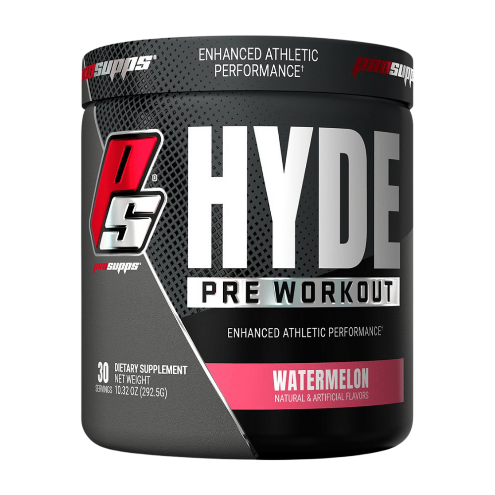 Prosupps Watermelon Mr. Hyde Flavoured Low-Sugar Pre-Workout Powders - Available at Protein Package (UK)